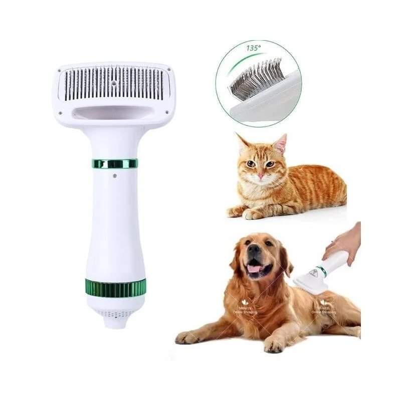 Cepillo Secador Para Mascotas 🐶2 En 1🐱